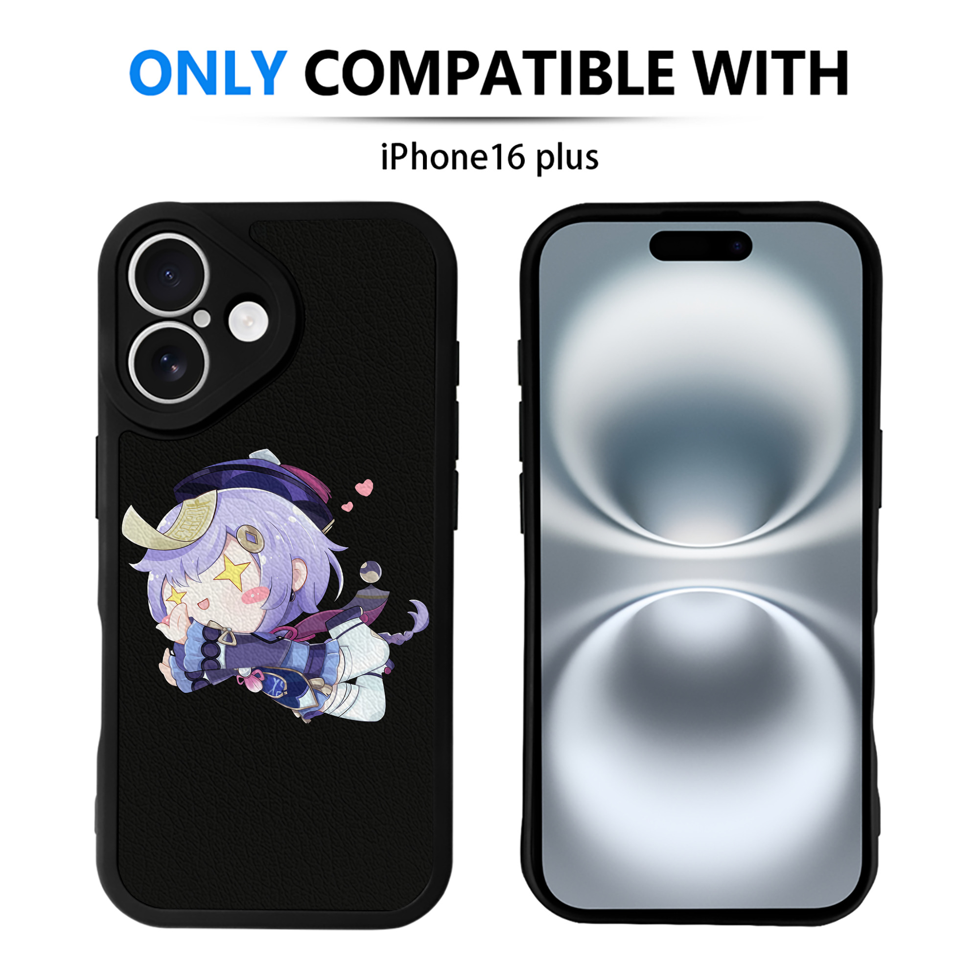 げんし神 七七 なな  genshin Nana 【iPhone 16シリーズ対応】シリコンスマホケース（レザー調） 材質：シリコン
